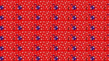 Renkli Bahar Teması eskiz kalıbı. Düz Çiçek Elementleri Tasarımı. Raster illüstrasyonu. Kırmızı renkte zarif çiçek buketi suluboya.