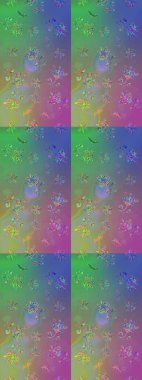 Modern floral background. The elegant the template for fashion prints. Amazing sketch floral pattern with bright colorful flowers and leaves on a green and neutral colors. Folk style.