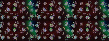 Kartlar, davetiyeler, tarih kartları ve daha fazlası için kullanılabilir. Raster şirin suluboya çiçek desenleri çiziyor. Büyük bir suluboya çiçek seti..