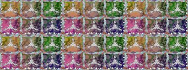 Yeşil ve nötr renklerde çiçekler. Nazik, narin çiçek arkaplanı. Raster çiçek desenli ve çiçekli..