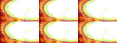 3D çiçekler, eskiz. Raster illüstrasyonu. Beyaz, turuncu ve sarı renklerde.