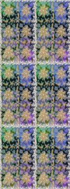 Damask arkaplanı tekerrür ediyor. Antika altın tekrarlanabilir duvar kağıdı. Barok tarzında altın çiçek süsü. Gri ve nötr renkler üzerine altın element.