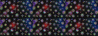 Sevimli çiçek raster deseni. Renkli çiçekler. Sketch Colour Spring Theme eskiz kalıbı. Düz Çiçek Elementleri Tasarımı.