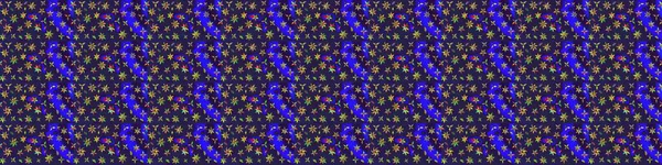 Raster illüstrasyonu. Raster illüstrasyonu. Asya tekstil tarzında. Mor ve mavi renkte çiçekler. Çiçek desenini çiz.