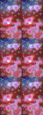 Organik elementler. Raster deseni. Suluboya etkisi. Botanik çizim deseni.