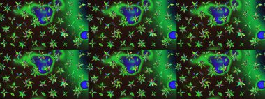 Güzel suluboya yaz çiçekleri deseni..