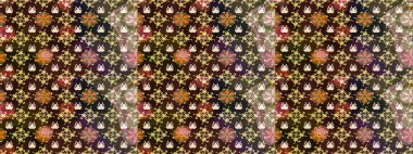 Isolated on brown and beige colors. Snowflake Raster illustration. Winter snowflake. Snowflake Icon.