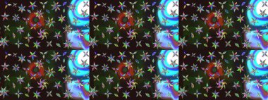 Çiçekli eskiz arkaplanı. Çocuk stili. Renkli Bahar Teması eskiz kalıbı. Düz Çiçek Elementleri Tasarımı.