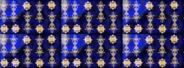 Snowflake raster pattern. Isolated cute snowflakes on colorful background. Raster illustration. Snowflakes on a blue, black and violet colors.