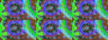 Renkli Bahar Teması eskiz kalıbı. Düz Çiçek Elementleri Tasarımı. Çiçekli eskiz arkaplanı. Çocuk stili.