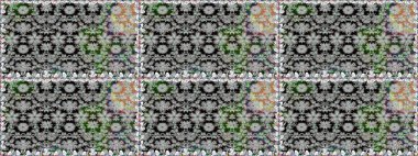 Çiçekler, suluboya ile sorunsuz çiçek desenli. Raster desen. Fantezi kumaş deseni.