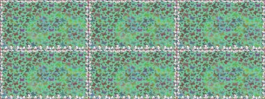 Raster. Kelebek desenli yeşiller. Kusursuz. Kumaş, kağıt, ambalaj kağıdı ve duvar kağıdı tasarımı için mükemmel bir arkaplan.