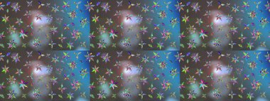 Küçük çiçekteki sevimli çiçek deseni. Güzel karalamalı çiçek desenli çizim. Güzel kumaş deseni. Raster illüstrasyonu.