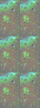 Raster illüstrasyonu. Klasik çiçek tasarımı elementleri. Gri ve bej kıvırcık çiçekler Gri ve bej renkler.