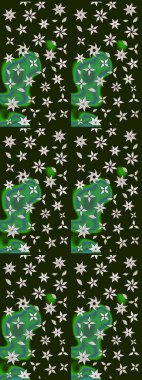 Raster illüstrasyonu. Güzel kumaş deseni. Bahar çiçekli güzel bir çiçek deseni..