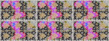 Gri ve nötr renklerde altın elementler. Şık bir grafik desen. Duvar kâğıdı barok, İspanyol kumaşı. Kusursuz raster arka plan. Çiçek deseni.