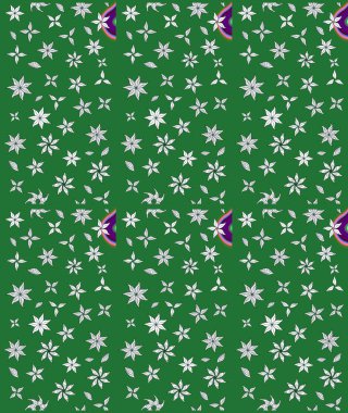 Tomurcukları papatya çiçekleri olan sevimli bir çiçek deseni. Miles Fleur, süslü püslü bir süs. Kumaş, tekstil, duvar kağıdı baskısı için. Eski usul. Raster illüstrasyonu. Taslak arkaplan.