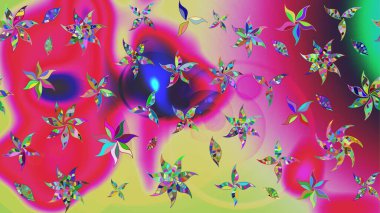 Güzel, parlak, pürüzsüz kumaş, tuval. Raster illüstrasyonu. Çiçek çelengi. Eski moda arka plan. Desen, çizim, çiçek sınırı. Kıvırcık, parlak örgü.