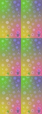 Moda baskıları için zarif bir şablon. Küçük çiçekte güzel bir desen. Robot resim. Küçük renkli çiçekler. Çiçekli yaz çiçekleri. Motley illüstrasyonu.