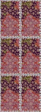 Küçük ölçekli çiçek basit şirin desende. Üretim, duvar kağıdı, baskı, hediye paketi ve scrapbooking Tekstil veya kitap için çiçek sorunsuz arka plan kapsar. Raster illüstrasyon.