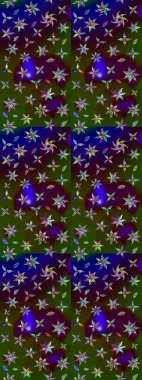 Güzel kumaş deseni. Küçük çiçekteki sevimli çiçek deseni. Raster illüstrasyonu. Güzel karalamalı çiçek deseni çiz..