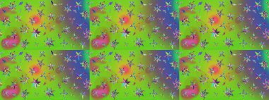 Yeşil çizim deseni, suluboya menekşe çiçekleri, tasarım elementleri. Düğün davetiyeleri için çiçek deseni, tebrik kartları, hatıra defteri, baskı, hediye paketi, imalat. Düzenlenebilir