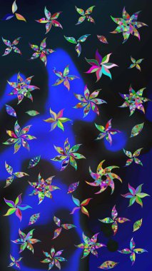 Ev dekoru. Fantezi çiçekli eskiz deseni, doğal duvar kağıdı, çiçek desenli kıvrım çizimi. Paisley el çizimi elementler.