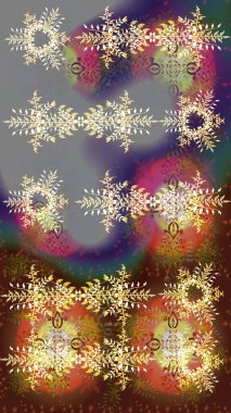 Raster illüstrasyonu. Kar taneli desen. Raster Noel soyut renkli arkaplan ve düşen kar tanesi..