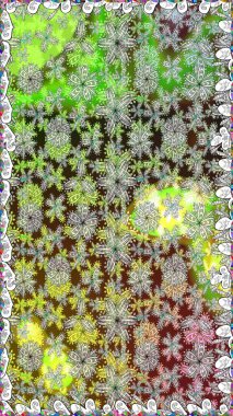 Küçük çiçekteki sevimli çiçek deseni. Güzel karalama çiçekleri olan kusursuz çiçek desenleri. Raster illüstrasyonu. Güzel kumaş deseni.