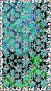 Raster suluboya çiçek deseni, narin çiçekler, mavi çiçekler, tebrik kartı şablonu. Güzel kumaş deseni.