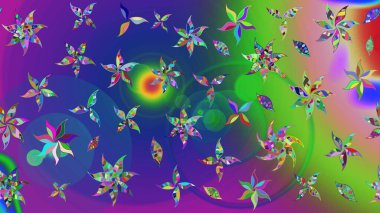 Güzel kumaş deseni. Zentangle soyut çiçekleri. Düz Çiçek Elementleri Tasarımı. Karalama çiçeği. Renkli Bahar Teması eskiz kalıbı. Raster illüstrasyonu.