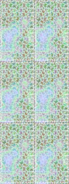 Seamless pattern. Scribble, sketch, doodle. Plaid butterfly for textile print. Illustration on neutral and green colors. Raster illustration.