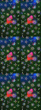 In sketch style blue and gray colors. Collection of hand drawn flowers and plants. Sketch floral pattern with cute doodles flowers. Raster illustration. Raster illustration.