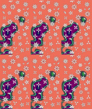 Simple cute pattern in small-scale flowers. Raster illustration. Floral sketch background for textile or book covers, manufacturing, wallpapers, print, gift wrap and scrapbooking.
