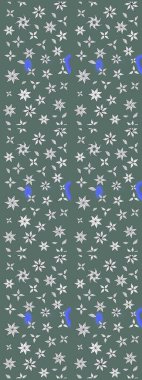 Trendy print. Raster illustration. Beautiful pattern for decoration and design. Exquisite pattern of watercolor sketches of the flower. Watercolor sketch pattern. Vintage.