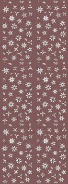 Vadinin çiçekleri kahverengi ve nötr renklerde. Çiçekler. Soyut etnik raster çizim kalıbı.