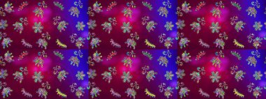 Renk arka plan üzerinde izole soyut kar taneleri ile düz tasarım. Raster resim. Raster kar taneleri arka plan. Kar tanesi renkli desen. Snowflakes desen.