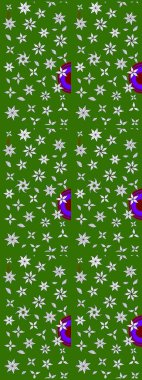 Raster çiçek desenli çiçek deseni, yapraklar, dekoratif elementler, sıçrama, lekeler, el çizimi kontur çizgileri ve Doodle çizim stili, grafik raster çizim çizimi.