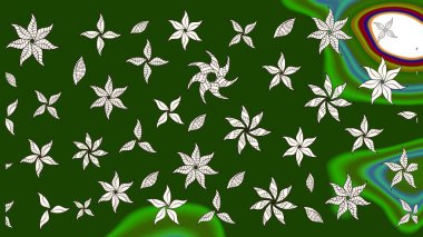 Organik motif arka planı. Çizim kalıbı. Ultraviyole kumaş deseni. Raster illüstrasyonu.