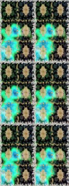 Duvar kâğıdı barok, İspanyol kumaşı. Kahverengi ve bej renklerde altın elementler. Kusursuz raster arka plan. Şık bir grafik desen. Çiçek deseni.