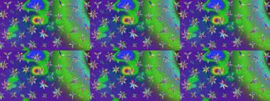 Sulu boya tarzında yeşil ve mavi çiçekli zarif çizim deseni, tasarım elementleri. Düğün davetiyeleri için çiçek deseni, tebrik kartları, hatıra defteri, baskı, hediye paketi, imalat. Düzenlenebilir