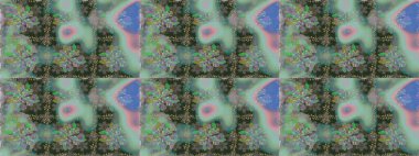 Gri ve nötr renkte çiçekler. Raster illüstrasyonunda kusursuz çiçek deseni.