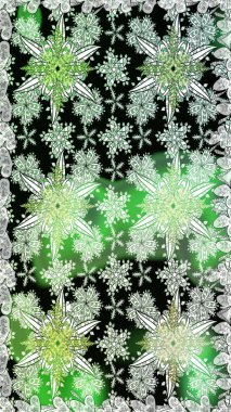 Şirin çiçek elementleri. Yeşil ve nötr renklerde çiçekler. Raster illüstrasyonu. Kusursuz..