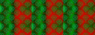 Renkli Bahar Temalı Kusursuz Arkaplan. Süslü kumaş deseni. Düz Çiçek Elementleri Tasarımı. Raster illüstrasyonunda kusursuz çiçek deseni.