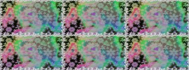 Kumaş, tekstil, duvar kağıdı baskısı için. Kusursuz bir geçmişi var. Raster illüstrasyonu. Tomurcukları çiçek olan sevimli bir çiçek deseni. Raster. Antika retro tarzı.