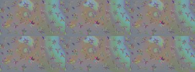 Raster illüstrasyonu. Egzotik çiçekler, gri ve nötr renkler üzerine botanik ve parlak klasik doğa. Klasik tropikal doğal elementlerin suluboya seti.