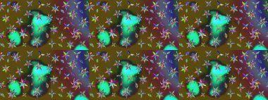 Klasik çiçek desenli. Paketleme, tekstil, duvar kâğıdı için çiçek eskizi. Yumuşak fayans. Raster 'ın taze dokusu. Yumuşak pamuk tasarımı.