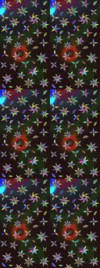 Tekstil veya kitap kapakları, imalat, duvar kağıtları, baskı, hediye paketi ve yapıştırma kitabı için çiçek eskizi geçmişi. Raster illüstrasyonu. Küçük ölçekli çiçeklerdeki basit sevimli desen.