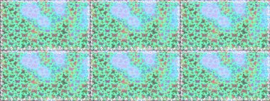 Raster. Soyut, pürüzsüz bir arkaplan. Mavi ve nötr renkler üzerine bir resim. Kelebek deseni. Moda Kumaşı Tasarımı.