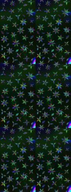 Raster çiçek desenleri çiziyor. Vadinin gri ve siyah renkli çiçekleri.